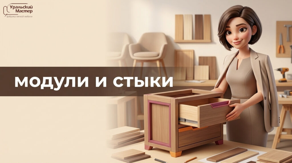 Модульный диван и оттоманка отдельно: мягкая мебель и диваны «Уральский мастер» в 2026 году
