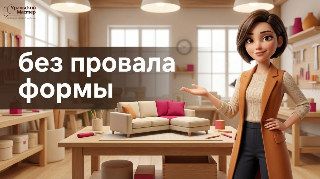 Бескаркасный диван в малогабаритке: мягкая мебель и диваны «Уральский мастер» в 2026 году