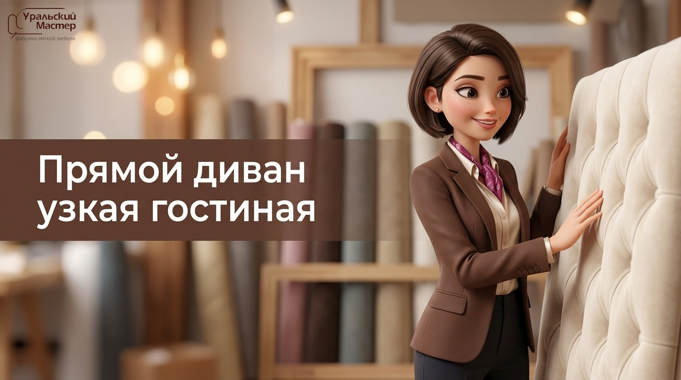 Диван прямой в узкую гостиную: практический разбор для покупки дивана в 2026 году