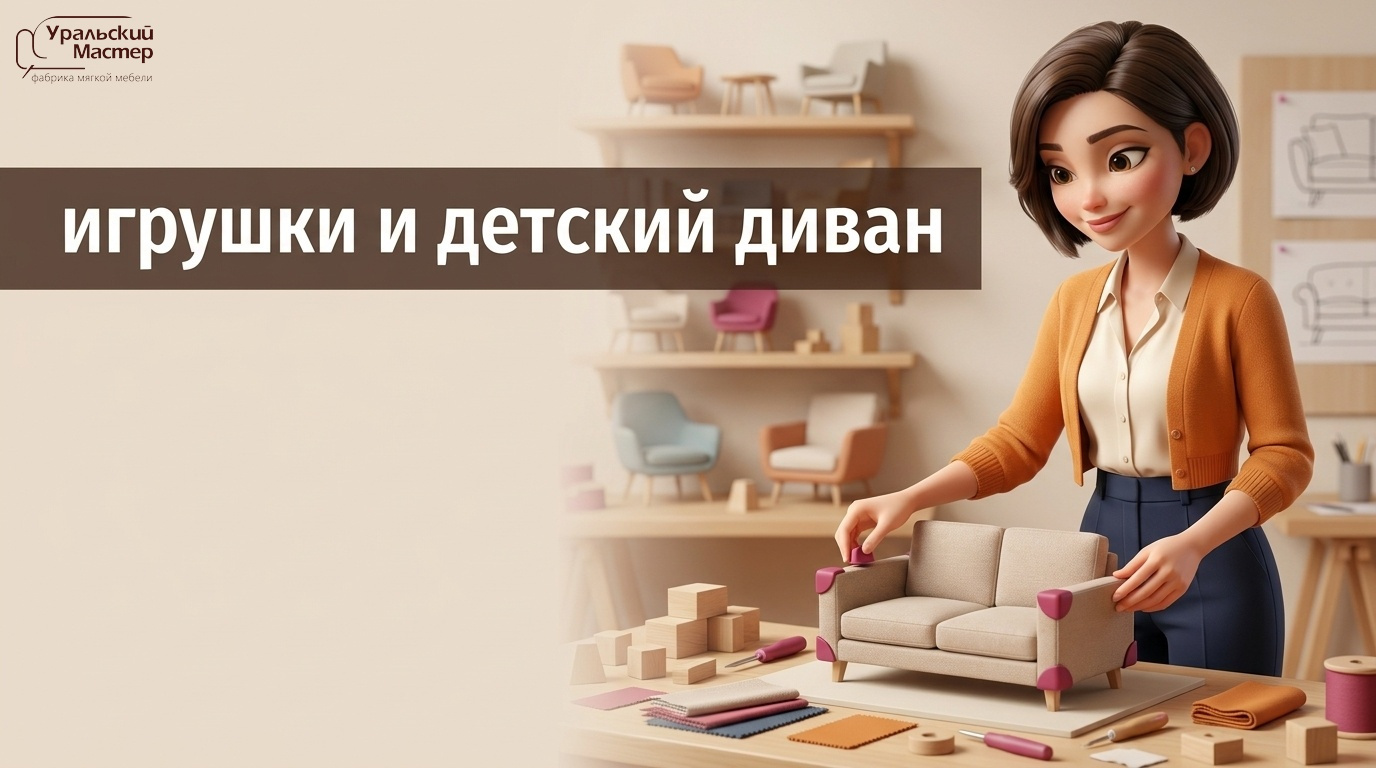Детский диван-кровать и игрушки: мягкая мебель и диваны «Уральский мастер» в 2026 году