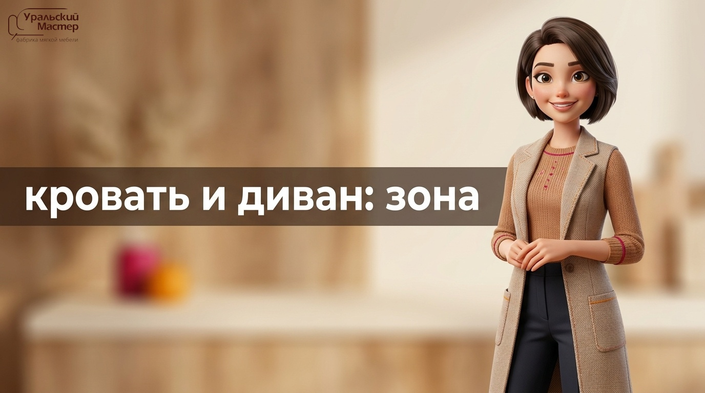 Кровать без изголовья и диван в спальне: мягкая мебель и диваны «Уральский мастер» в 2026 году